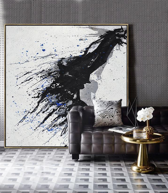 Minimalist Drip Painting #MN321A - Click Image to Close